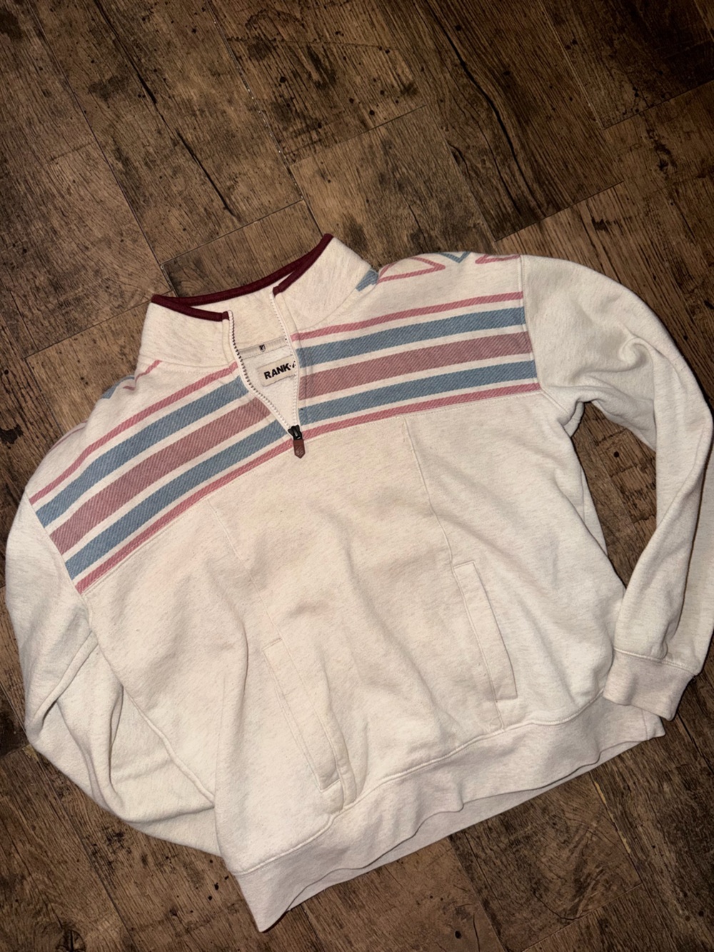Rank 45 Women’s Zip Sweatshirt Southwest Style Pattern Size Medium